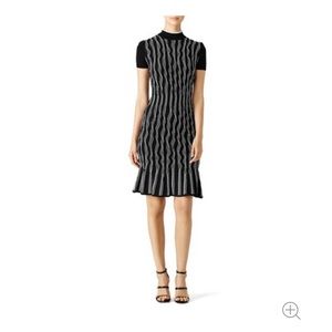 Shoshanna ribbed pattern dress